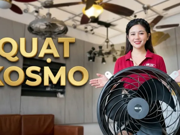 Đánh giá quạt công nghiệp KOSMO: gió xa, vận hành êm, bền vật liệu