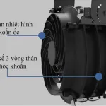 Quạt công nghiệp KOSMO-10 treo tường/treo trần – ảnh 3
