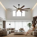 Quạt trần Mega Pro 8 cánh 1.82m có đèn LED – ảnh 2